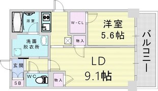 ブリリアント同心の物件間取画像